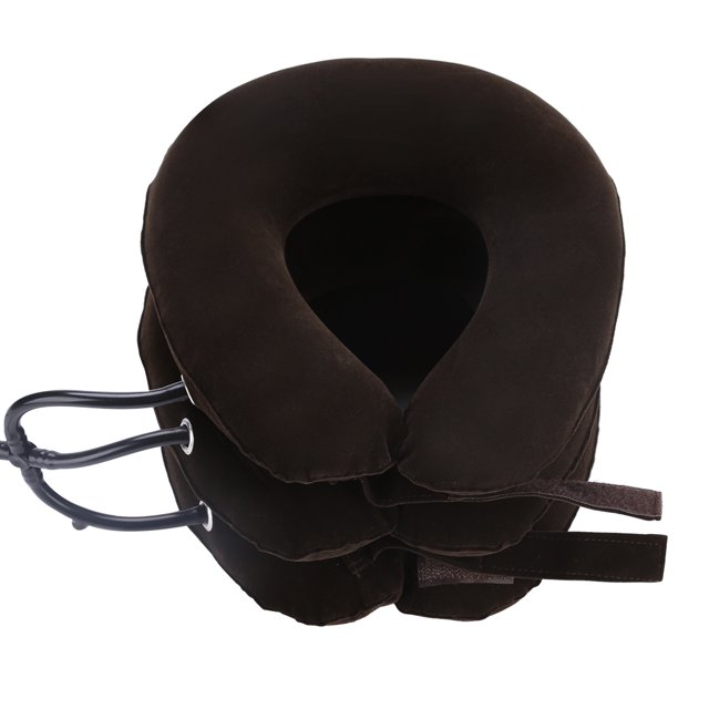 Camilla de cuello inflable, dispositivo de tracción cervical portátil, liviano e inflable en forma de U, probado profesionalmente