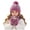 Hot Pink, variant on mgoYE Girls Boys Solid Color Beanie Hat Glovs Set Fleece Lined Winter Hat with Pom Pom for Cold Weather
