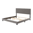 thumbnail image 4 of CorLiving Celeste Modern Upholstered Adult King Bed Frame with Headboard, Box Spring Required, Grey, 4 of 7