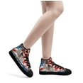 thumbnail image 6 of German Shorthaired Pointer Dog American flag High Top Canvas Shoes Sneakers Black Size 7.5, 6 of 7