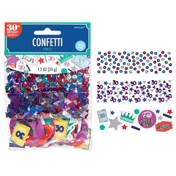 34g PACK OF 3 DIFFERENT VARIETIES MAD TEA PARTY CONFETTI 