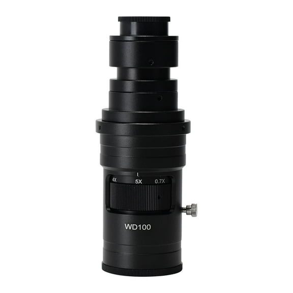 Hayear Monocular HD 200X Continuously Variable Zoom C-mount Lens for Industry Microscope Camera Eyepiece Magnifier
