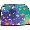 thumbnail image 2 of Toaster Cover 2 Slice Bright Stars Dustproof Bread Maker Cover Fingerprint Bakeware Protection Wide Slot Toaster Bag Reusable Kitchen Small Appliance Cover TC278, 2 of 6
