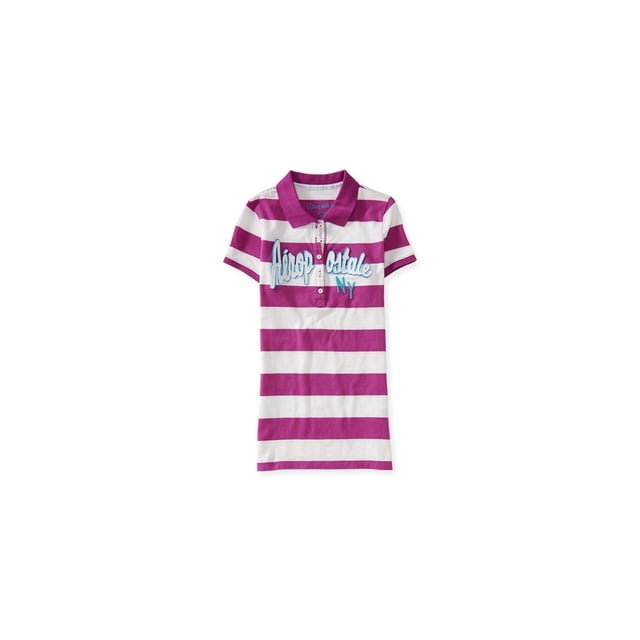 Polo Aeropostale NY para mujer, morado, mediano Aeropostale Polo