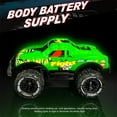 thumbnail image 3 of Horivan Off Road RC Car 2.4GHz Remote Control Truck with LED Lights, 25m Range, 10km/h High Speed, All Terrain Vehicle for Indoor Outdoor Stunt Racing, Durable Toy Car Gift, 3 of 9