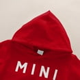 thumbnail image 5 of CYRBOKO Girls Boys Outfit Sets with Pocket, Elastic Waist Hooded Long Sleeve Two-piece Cotton Sweatsuits Red Size 6-7 T, 5 of 6