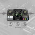 thumbnail image 4 of Professional Audio Mixer Podcast Microphone Sound Card Kit for Smartphone Laptop Computer Vlog Recording Live Streaming, 4 of 5