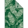 thumbnail image 1 of Mainstays 6 ft. x 9 ft. Green and White Polyweave Outdoor Rug, Palms, 1 of 9
