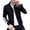 Black, variant on Jacket Coat Letter Printing Pocket Design Turn-down Collar Long Sleeve Button Closure Decorative Cotton Leisure Spring Casual Buttoned Outerwear Jacket for Male