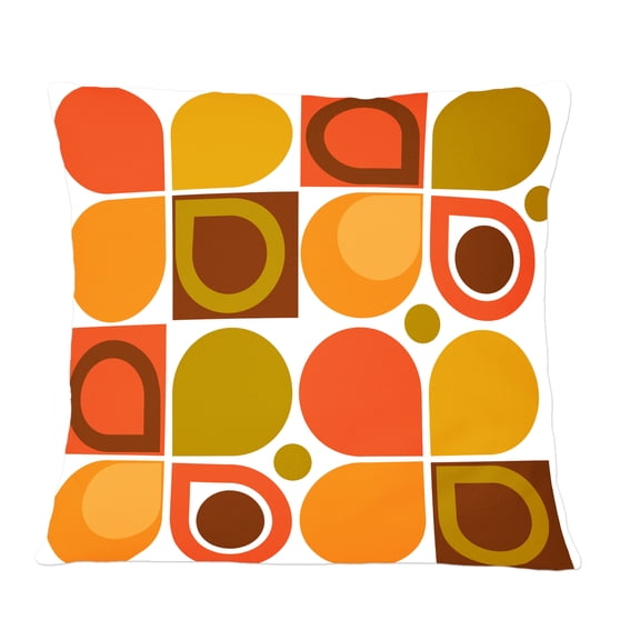Designart Abstract Retro Geometric Pattern VI' Mid-Century Modern Throw Pillow - 12x20