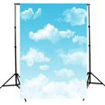 thumbnail image 1 of MYG White Cloud Blue Sky Background Backdrop for Studio Photo Photography New, 1 of 5