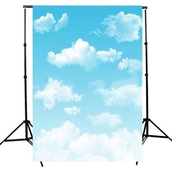 0.9*1.5M White Cloud Blue Background Backdrop For Studio Photo Photography High Quality Professional Accessories