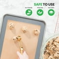 thumbnail image 3 of Nutrichef Silicone Baking Mats - 2 Non-stick Food-Grade Silicone Mats - Perfect for Full Baking Pans 24.4 x 16.5 IN - Oven-safe Up to 480 Degrees F - Suitable for Ovens, Freezers, & Dishwashers -Grey, 3 of 4