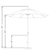 thumbnail image 2 of California Umbrella 11' Patio Umbrella in Yellow, 2 of 2