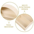 thumbnail image 3 of Phenofice Beige Wall Figurine Display Rack with Sturdy Design for Versatile Home Storage, 3 of 8