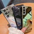 thumbnail image 3 of Mirror Case Compatible with Samsung Galaxy S24, Electroplate Mirror Back Full-Body Bumper+PC Back Shockproof Cover for Samsung Galaxy S24 Ultra (Black,S24 Plus), 3 of 6