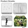 thumbnail image 7 of Xixirimido Panda Green Forest Print Toaster Cover Dust-proof Toaster Cover for Standard Bread Maker Cover with Drawstring Kitchen Small Appliance Protector Cover, for 2 Slice, 7 of 7