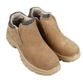 thumbnail image 2 of 1 Pair Steel Toe Slip On Shoe with Solid Sole Suede Anti Slip Puncture Proof Breathable Steel Toe Work Boot for Men Worker 41, 2 of 8