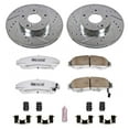 thumbnail image 3 of PowerStop Front Z26 Street Warrior Carbon-Fiber Ceramic Brake Pad and Drilled and Slotted Rotor Kit Fits: HONDA Select Models K2558-26, 3 of 9