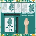 thumbnail image 2 of Plantilla de hortensias en capas (6 piezas, 11,7 x 8,3 pulgadas) - Plantilla para pintar flores sobre madera, lienzo, papel, pared y azulejos - Diseño Verano Eterno, 2 of 9