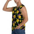 thumbnail image 3 of Haiem Men's Daisies Flowers Print Tank Tops Summer Sleeveless Cut Off Workout T-Shirts Fitness Vest Athletic Undershirts-3X-Large, 3 of 8