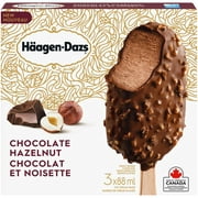 HÄAGEN-DAZS Chocolate Hazelnut Ice Cream Bars – 3 x 88ml