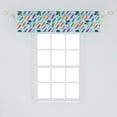 thumbnail image 2 of Ambesonne Surfboard Window Valance, Exotic Hawaii Sports, 54" X 12", Multicolor, 2 of 3