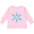 thumbnail image 3 of Inktastic Icy Blue Winter Snowflake Boys or Girls Long Sleeve Toddler T-Shirt, 3 of 5