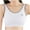 White, variant on Xfvqtps Sports Bras for Girls Lightly Padded Cotton Soft Comfortable Breathable Fixed Cup Seamless Elastic Solid Color Training Bras for Girls 9-18 Years Yellow