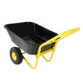 thumbnail image 6 of Dual Wheel Wheelbarrow, Heavy Duty Garden Cart, Utility Cart with 2 10-inch Pneumatic Wheels, for Outdoor Lawn Yard Farm Ranch, Yellow+Black, 6 of 9