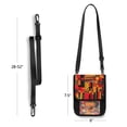 thumbnail image 4 of Secure Travel Neck Wallet Passport Holder Adjustable Strap For Men & Women 6*7.5in Abstract Guitar Design, 4 of 6