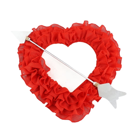 Couronne de cœur en forme de coeur couronne de suspension romantique avec flèche à travers le cœur pour la proposition de porte d'entrée décor de mariage