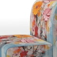 thumbnail image 4 of Designart "composition Kaleidoscope II" Orange Abstract Upholstered Accent Chair - Modern Arm Chair For Bedroom, 4 of 7