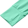 thumbnail image 3 of Siilsaa Cardigan Sweaters for Women Open Front Long Sleeve Button Knit Cardigan Sweater Mint Green,2XL, 3 of 4