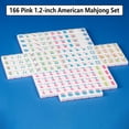 thumbnail image 2 of Juego de mahjong americano YANMEIYA, 166 fichas, 3 cm, rosa, con funda, 2 of 6