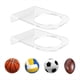thumbnail image 3 of Paquete de 4 Soportes de Baloncesto para Montaje en Pared, Estante de Exhibición de Fútbol Acrílico, Estante Transparente para Soporte de Pelotas, 3 of 6