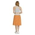 thumbnail image 5 of Women's Dog Bone Paw Prints Bones Hearts A-line Printed Skirt Casual Wear, 2XL, Burnt Orange Marigold, by Ambesonne, 5 of 6