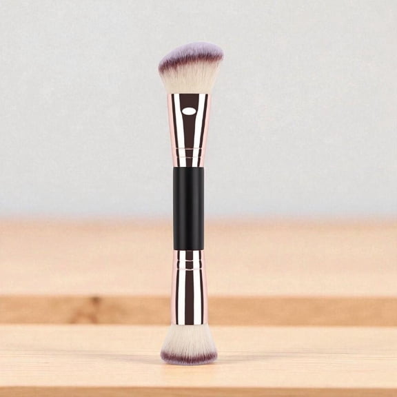 Double Ended Makeup Brush Foundation Loose Powder Contour Multi Function Beauty Tool