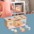 thumbnail image 3 of Caja de monedas Juguete educativo temprano Juguete de aprendizaje preescolar Materiales de aprendizaje Materiales para pequeños para Hugo Juguetes de madera Montessori, 3 of 8