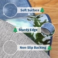 thumbnail image 3 of Christmas 8' x 10' Area Rug, Washable Rugs with Non Slip TPR Backing, Snowman & Reindeer Xmas Holiday Carpet, Soft Thin Printed Mat for Living Room, Dining Room, 3 of 9