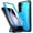 Light Blue, variant on Poetic Revolution Case for Samsung Galaxy S23 5G 6.2 inch, Heavy Duty Full Body Cover with Kickstand, Black
