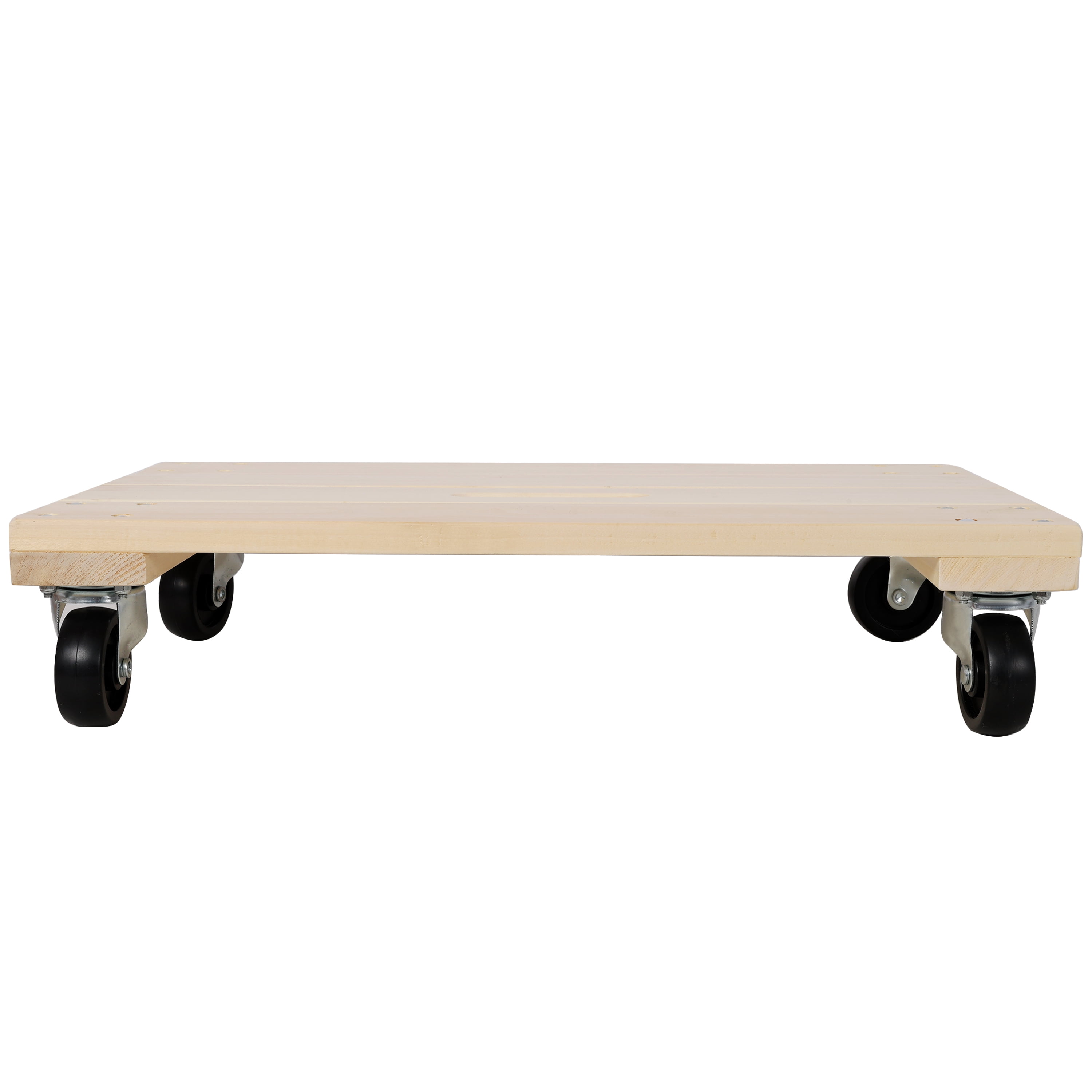 Heavy Duty Hardwood Moving Dolly 24×16 Inch, 1000 LBS Capacity Transport Cart with 4 PP Swivel Casters for Furniture Boxes Heavy Goods Warehouse Moving