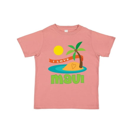 

Inktastic I Love Maui Gift Toddler Boy or Toddler Girl T-Shirt