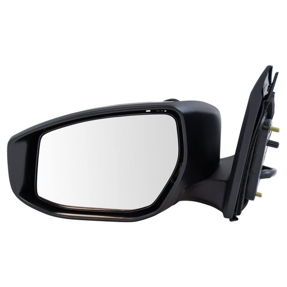 TRQ Mirror Power Heated Smooth Black Driver Side Left LH for Nissan Sentra New MRA06922