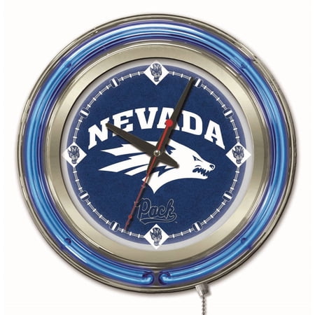 University of Nevada 15 Double Neon Wall Clock