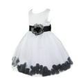 thumbnail image 5 of inhzoy Kids Flower Girls Wedding Party Petals Tulle Dress, 5 of 7