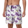 thumbnail image 1 of Balery Orchids Flowers Bañador para hombre, shorts de playa de secado rápido con entrepierna y forro de compresión-Large, 1 of 6