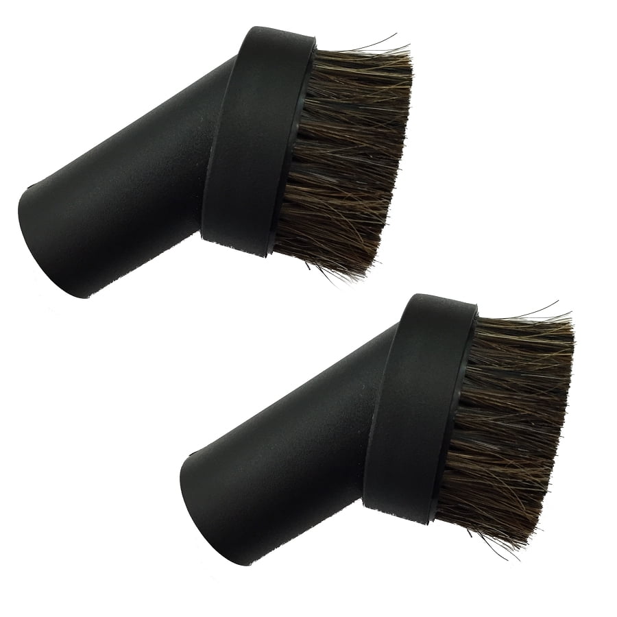 1 1/4" Black Universal Horse Hair Deluxe Dust Brush 1.25" Attachment Vacuum Tool