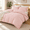 Blush-Queen, variant on Full Sizeforter Sets Blush Pink Pom Fringe Bedding Set 3