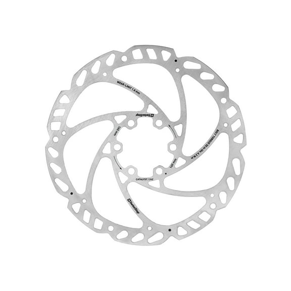 SwissStop Catalyst One Disc Rotor - 160mm, 6-Bolt, Silver